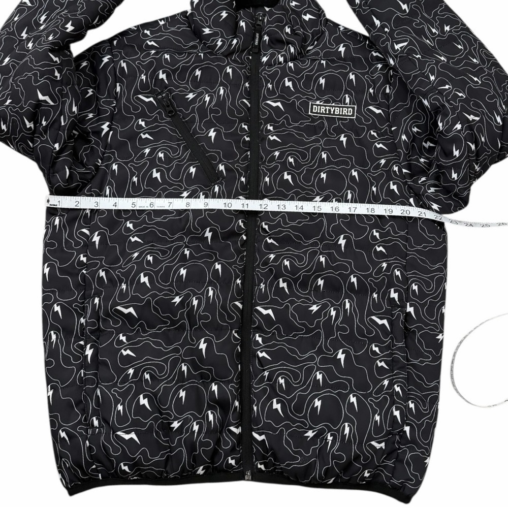 Dirtybird Records Lightning Bolt Puffer Jacket Size Medium - Picture 8 of 10